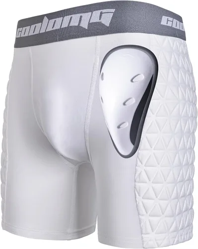 Vista 8 de COOLOMG Pantalones cortos deslizantes de béisbol para hombre con copa atlética acolchada deslizante cortos para béisbol, softbol, fútbol, lacrosse