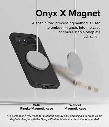 Vista 5 de Ringke Onyx [Compatible con MagSafe] Diseñado para funda de Google Pixel 9 Pro XL, tecnología antihuellas previene manchas aceitosas, agarre