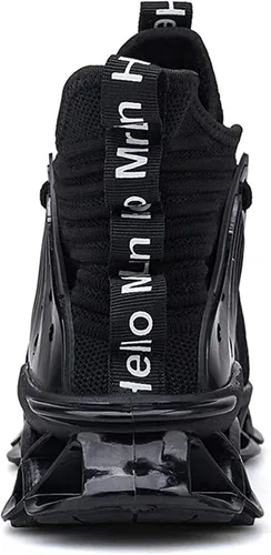 Vista 4 de DUDHUH Zapatos deportivos cómodos para correr para hombre, cómodos, atléticos, para caminar y caminar, a la moda, tenis