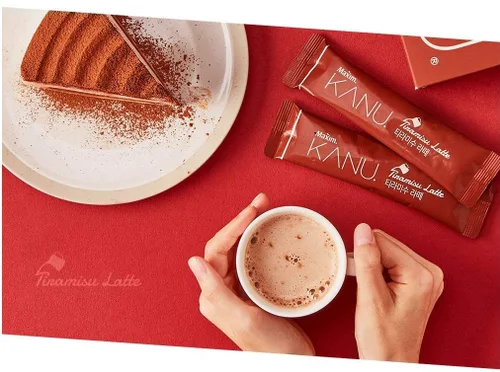 Vista 3 de Maxim KANU Tiramisu Latte 24 palitos, vainilla latte 24 palitos