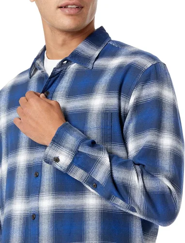 Vista 3 de Tienda Essentials - Camisa de franela de manga larga para hombre (disponible en tallas grandes y altas)