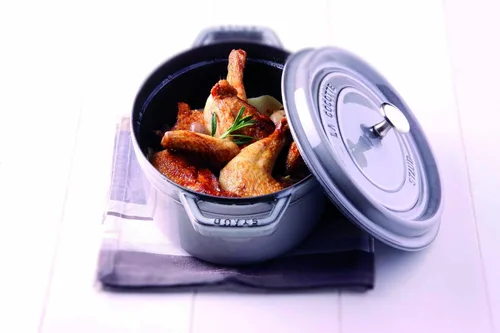 Vista 2 de staub 40509-477 Pico Cocotte, Oval, 5.9 inches (15 cm), Gray, Enameled
