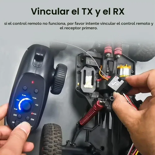 Vista 11 de Controlador RC de 2.4 GHz 4 canales remoto y receptor transmisor de radio digital para tanque de barco de coche RC (versión actualizada)