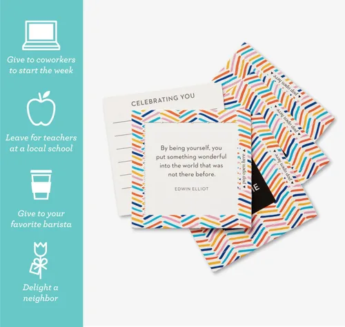 Vista 2 de Compendium ThoughtFulls - Tarjetas desplegables, paquete de 4 unidades de You're Awesome, You Matter, You're Wonderful, Yay You, 120 tarjetas