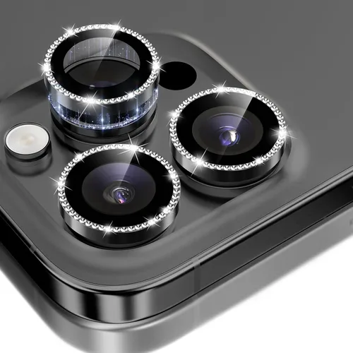 Vista 27 de GolbinBox Protector de lente de cámara para iPhone 13 Pro/13 Pro Max, ajuste invisible 1:1, vidrio templado 9H, funda individual de metal ultra HD