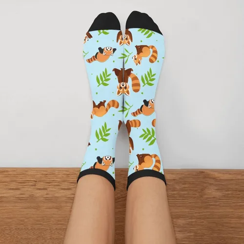Vista 3 de Calcetines altos novedosos para mujeres y hombres