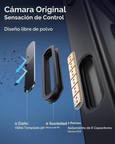 Vista 3 de ESR Classic Hybrid - Funda para iPhone 16 Pro, color negro transparente claro negro