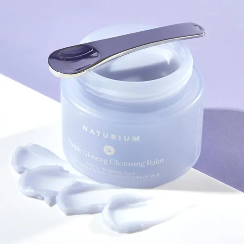 Vista 6 de Naturium Bálsamo limpiador de ginseng morado más ésteres a base de plantas y aceites ricos en linoleico, lavado facial suavizante, 3.0 onzas