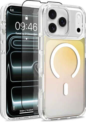 Vista 32 de Funda magnética para Google Pixel 10 Pro XL [compatible con Magsafe] [bonito diseño fluorescente de moda] a prueba de golpes, delgada, translúcida