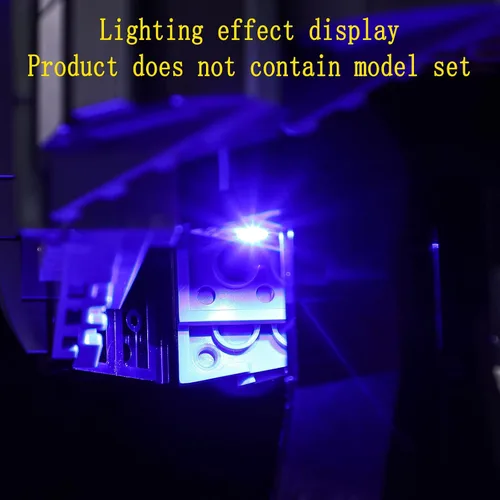 Vista 8 de GEAMENT Kit de luz LED compatible con el casco LEGO The Mandalorian, juego de iluminación para modelo de construcción 75328