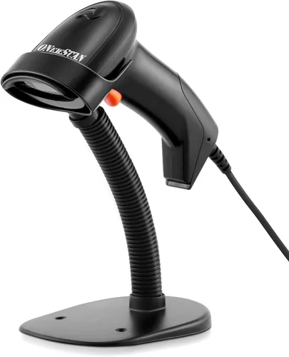 Vista 12 de Escáner de código de barras inalámbrico, lector de código de barras 1D con soporte, 2.4G inalámbrico y conexión por cable USB, escáneres de código
