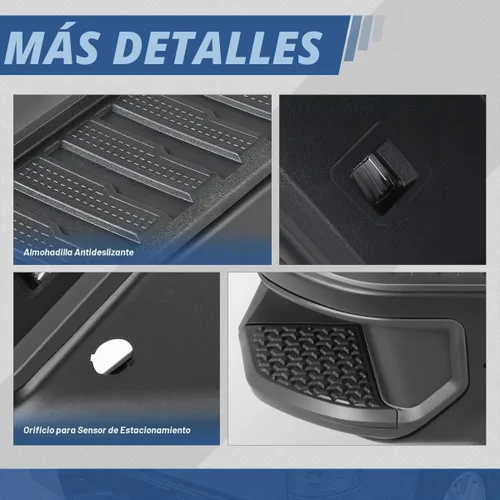 Vista 7 de Auto Dynasty Parachoques Trasero Escalonado Compatible con Chevy Silverado GMC Sierra 1500 LTD Limited 2019-2023, Con Orificios para Sensores