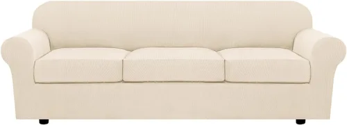 Vista 144 de H.VERSAILTEX Fundas de Sofá Elásticas para Cojines Fundas de Sofá para Muebles de Sala Fundas Protectoras