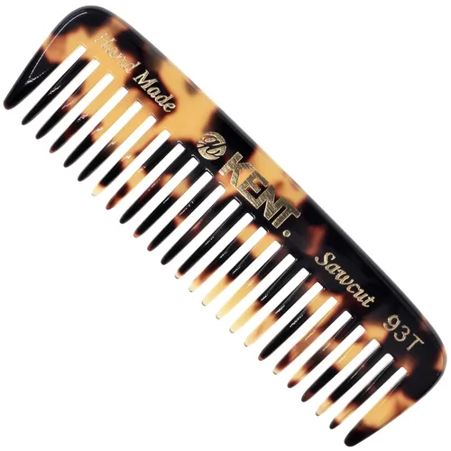 Vista 10 de Kent 93T - Peine para barba de grafito negro para hombre, peine de dientes anchos para hombre, ideal para bigotes y barbas y vello facial, peines