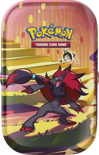 Vista 6 de Pokemon TCG - Mini lata de fábula envuelta escarlata y violeta (SV6.5), surtido