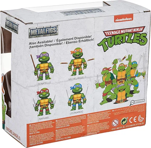 Vista 4 de Teenage Mutant Ninja Turtles Michelangelo Figuras fundidas a presión de 4 pulgadas