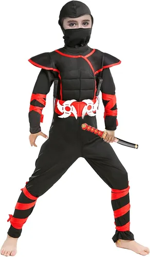 Vista 7 de Disfraz de Ninja de Halloween para niños y niños