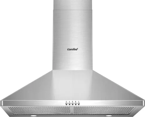 Vista 10 de COMFEE' CVP30W7AST Campana Extractora de 30 Pulgadas 450 CFM 3 Velocidades Detección de Gestos y Panel de Control Táctil Acero Inoxidable Montaje