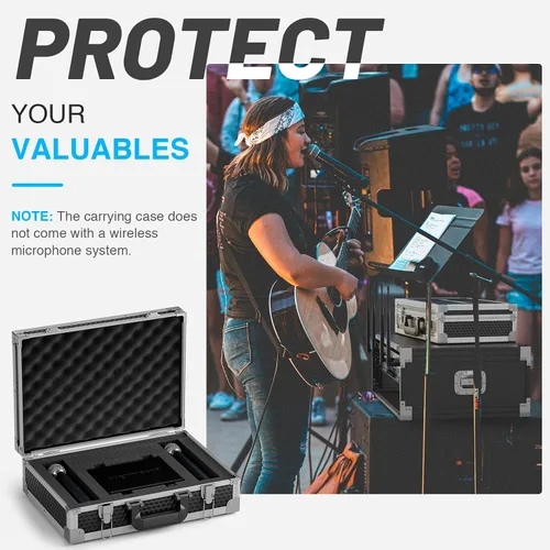 Vista 5 de Phenyx Pro Estuche de transporte de tamaño mediano, espuma precortada personalizable, construcción robusta de aleación de aluminio, adecuado
