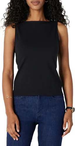 Vista 8 de Amazon Essentials Camiseta sin mangas de algodón ajustada para mujer Blanco