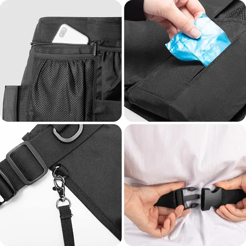 Vista 4 de LoDrid Delantal de limpieza para limpieza con 9 bolsillos, bolsa de limpieza con cinturón ajustable, delantal de suministros de limpieza profesional
