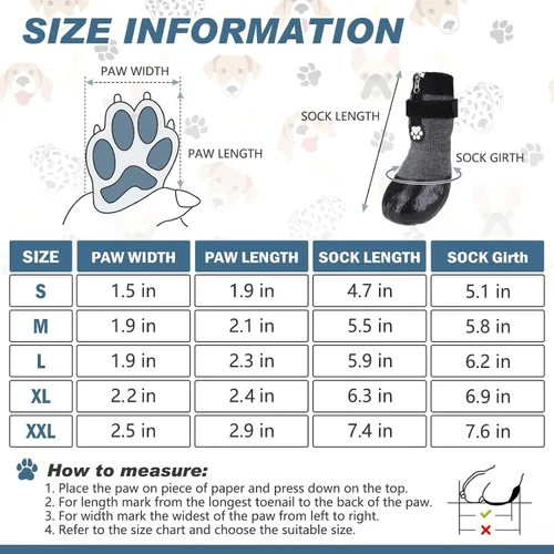 Vista 2 de Botas para perro, calcetines impermeables para pavimento caliente, botines antideslizantes para perros, protectores de patas para suelos de madera