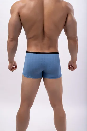 Vista 7 de 1 ONEFIT Calzoncillos tipo bóxer para hombre, ropa interior de ángulo plano, malla transpirable, seda de hielo, nailon, bolsa convexa, con apertura
