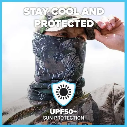 Vista 4 de SA Company Neck Gaiter 5 Pack Sun Protection Balaclava Multi Use and Stylish Face Mask Reusable Light Ski Mask