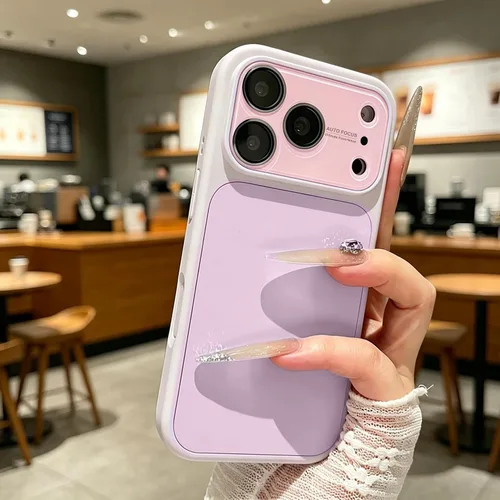 Vista 2 de Funda de silicona líquida para iPhone 17 Pro Max equipada con película protectora de lente, anticolisión suave al tacto y resistente a las manchas