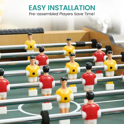 Vista 4 de GAOMON Mesa de futbolín plegable de 48 pulgadas, juego de mesa de fútbol para niños y adultos, fútbol de mesa de arcade para el hogar, sala