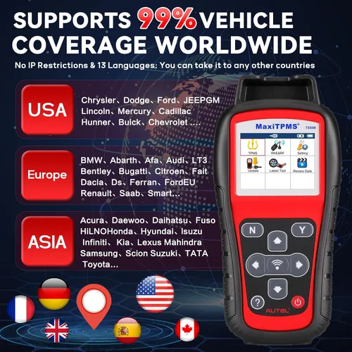 Vista 8 de Autel MaxiTPMS TS508WF TPMS herramienta de programación, 2026 WiFi Ver. de TS601 TS508 TS501 TS408, activar/volver a aprender sensores TPMS, sensor