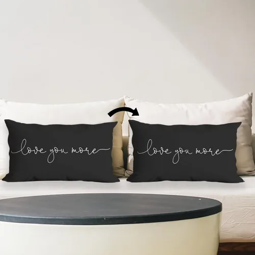 Vista 4 de Funda de almohada decorativa para el Día de San Valentín, 12 x 20 pulgadas, funda de cojín decorativa para sofá, cama, decoración del hogar