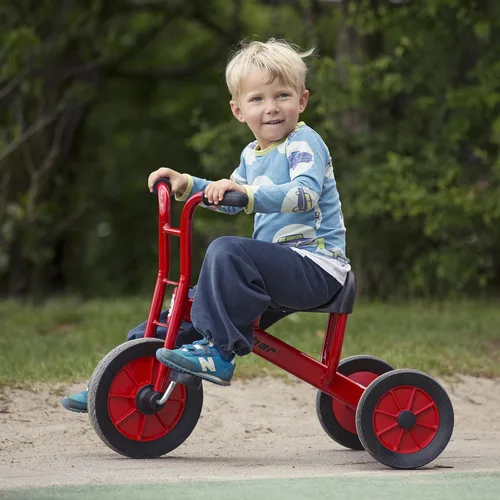 Vista 9 de Winther Viking Tricycle Kids Ride On, rojo, mediano, 24.5 pulgadas
