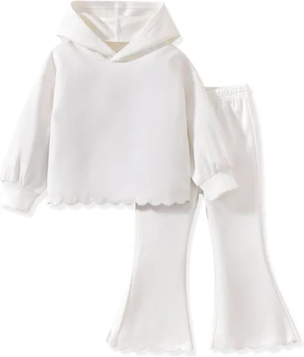 Vista 17 de Aalizzwell Conjunto de sudadera para niña pequeña 2-5T Rosa