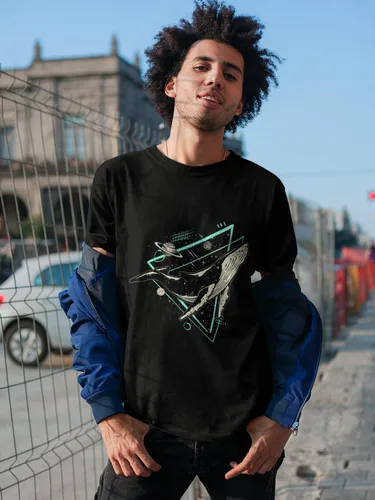 Vista 2 de MATXSOMAX Camisetas gráficas para hombre, camisetas de astronauta, camisetas gráficas de diseño genial para hombre