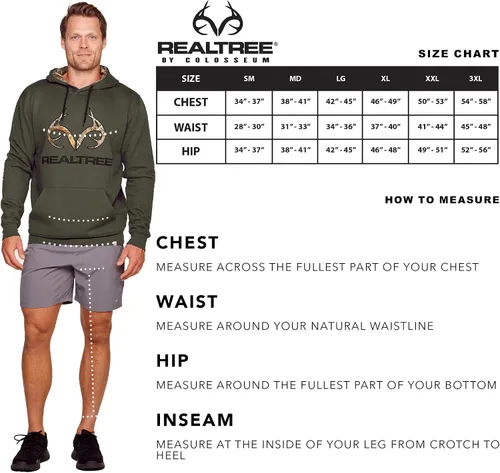 Vista 6 de Realtree Men's Edge Logo Fleece Pullover Hoodie