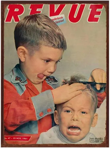 Vista 8 de Pzecaru Cartel de metal original de diseño retro para peluquería, decoración de barbería, decoración de barbería, arte de pared, póster de hojalata