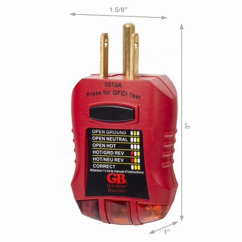Vista 13 de nVent GARDNER BENDER GK-5 Kit de probador eléctrico para el hogar