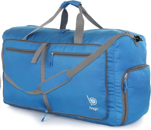 Vista 21 de Bago Travel Duffle Bag for Women & Men. Medium Duffel Bag for Traveling Todo negro