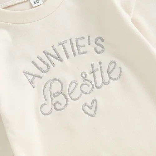 Vista 6 de VISGOGO Mameluco de gran tamaño para bebé recién nacido, ropa neutra Beige-aunties Bestie