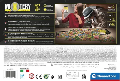 Vista 3 de Clementoni 21712 Mixtery Catch The Thief - Rompecabezas de 300 piezas para niños de 8 años, multicolor, mediano