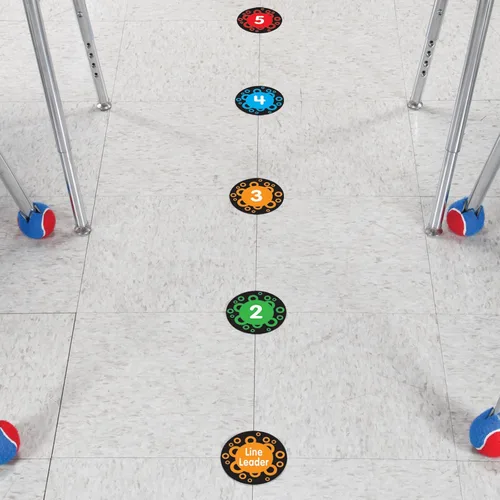 Vista 3 de Really Good Stuff EZ Stick™ Aula Line-Up Helpers - 36 calcomanías