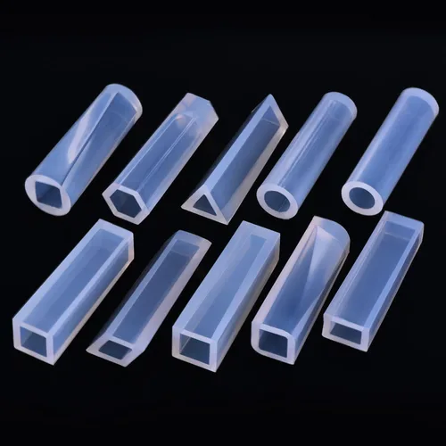 Vista 3 de TecUnite 15 moldes de resina de silicona para colgantes de joyería y 100 tornillos de ojo, Silicona
