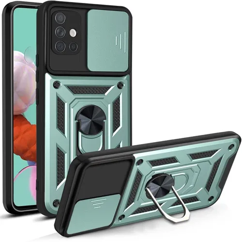 Vista 11 de Compatible con Tecno Pova Neo 2 Bracket Shell, con cubierta deslizante para lente de cámara compatible con Tecno Pova Neo 2 LG6n Case Negro