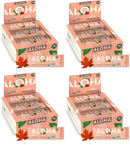 Vista 17 de ALOHA Barras de Proteína Orgánicas a Base de Plantas - Paquete de Variedad de 6 Sabores - 12 Unidades, Barras de 1.9oz - Aperitivos Veganos, Bajo