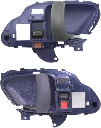 Vista 4 de Para Chevy C3500 1995-2000 Manija de puerta interior delantera o trasera lado del conductor Azul Con botón de bloqueo de puerta Recorte