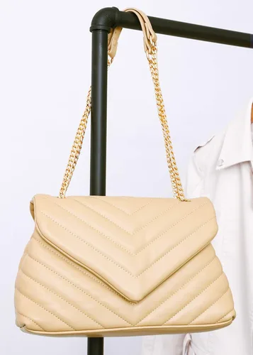 Vista 4 de PRETTYGARDEN Bolsos cruzados de moda para mujer, ligeros, ajustables, correa de cadena acolchada, bolsos de hombro