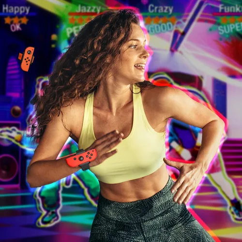 Vista 6 de Upgraded Wrist Bands for Just Dance 2024 2023 2022 2021 Switch and for Zumba Burn It Up, Soft Silicone Dance Straps for Switch & Switch OLED Joy Con