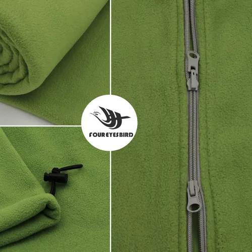 Vista 5 de Forro polar para saco de dormir, 75 pulgadas de largo con cremallera de microfibra de forro polar de viaje, saco de dormir individual, manta