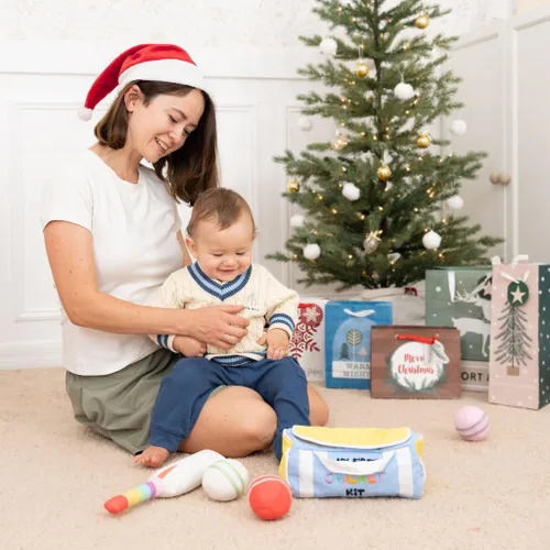 Vista 5 de My First Cricket Kit Mini juguete de peluche suave de algodón Regalo para bebé de 0 a 18 meses 3 bolas de cricket sensoriales suaves